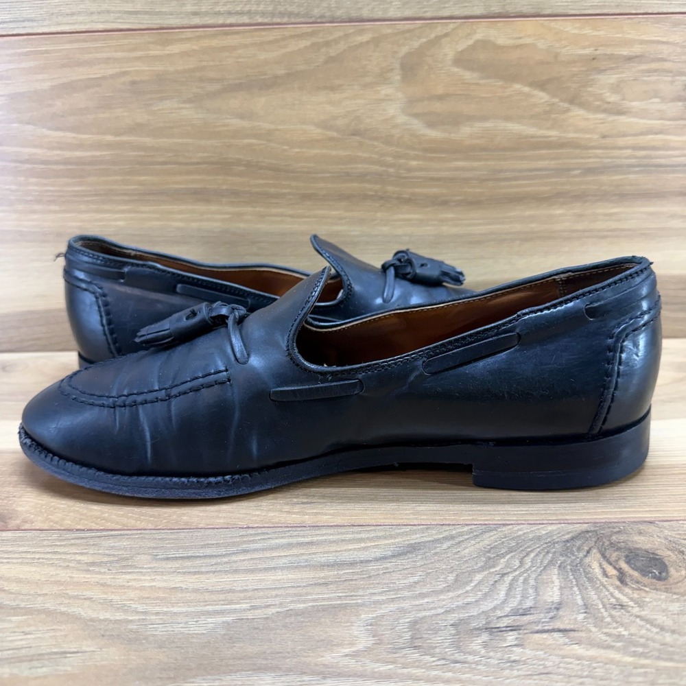 Alden Brooks Brothers Shell Cordovan Tassel Loafers 9 D Black Dress Formal 06600 - Picture 6 of 11